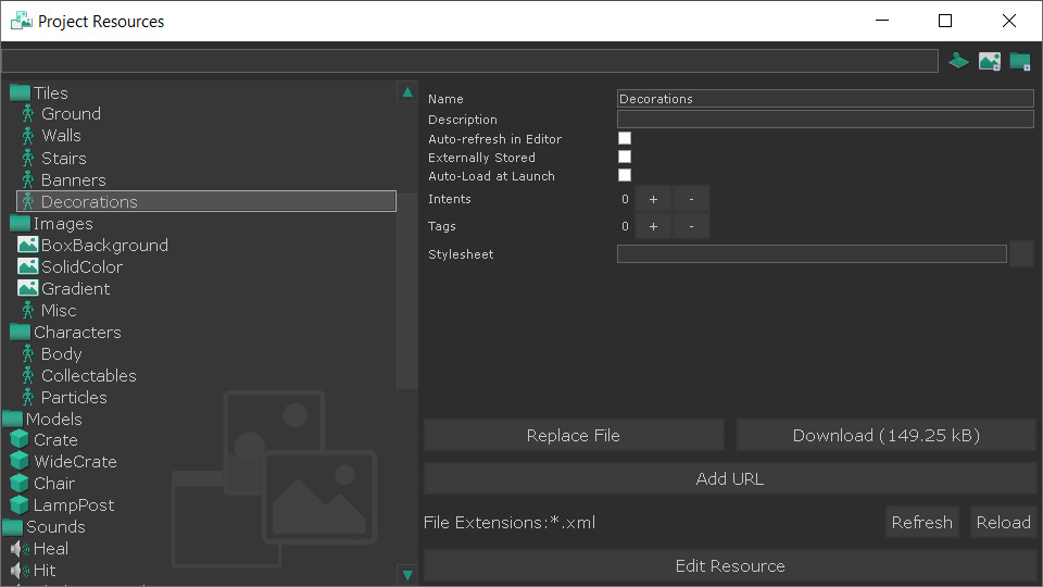 Multi-format resource importing