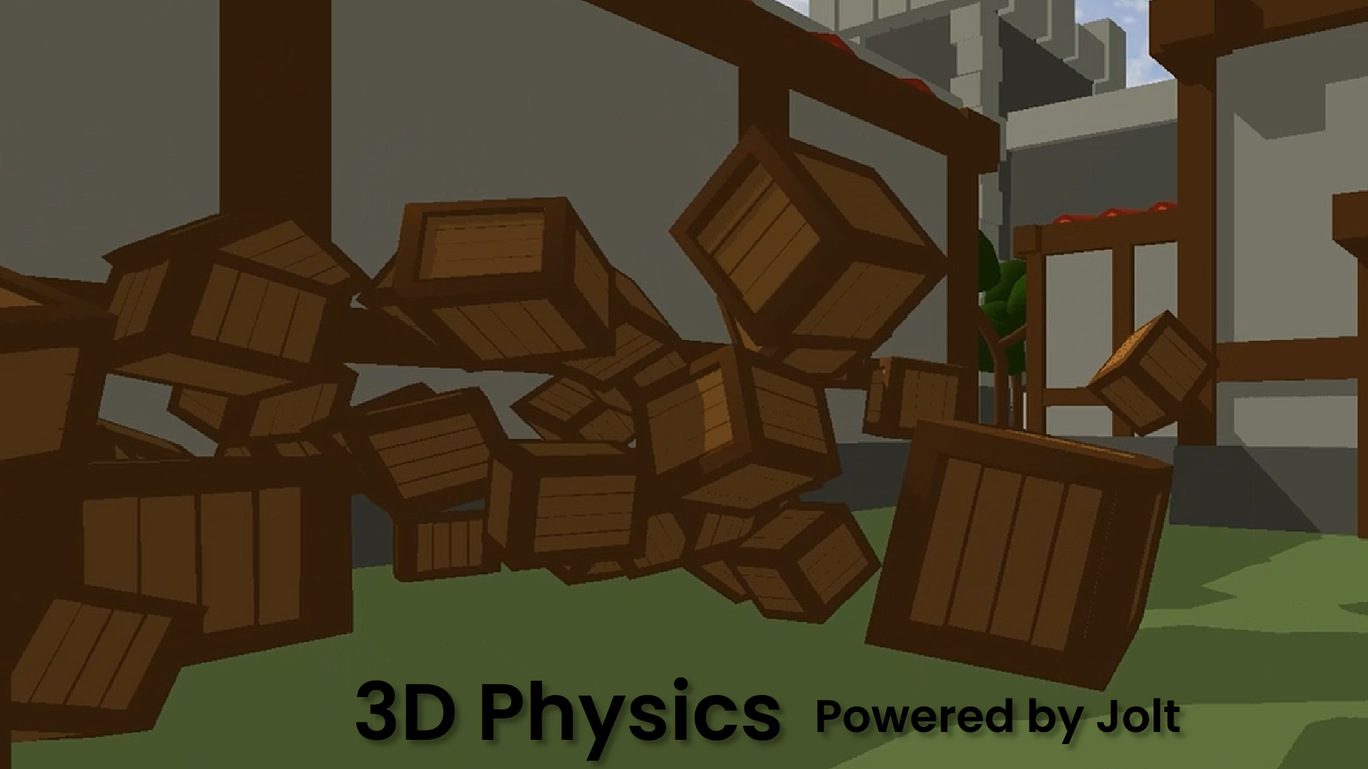 3D Physics game scene powered by Jolt in Open Dev Kit